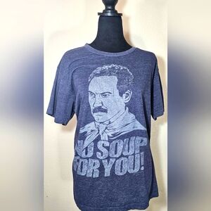 Men's "No Soup for You!" Seinfeld, Soup Nazi Short-Sleeve T-Shirt- L
